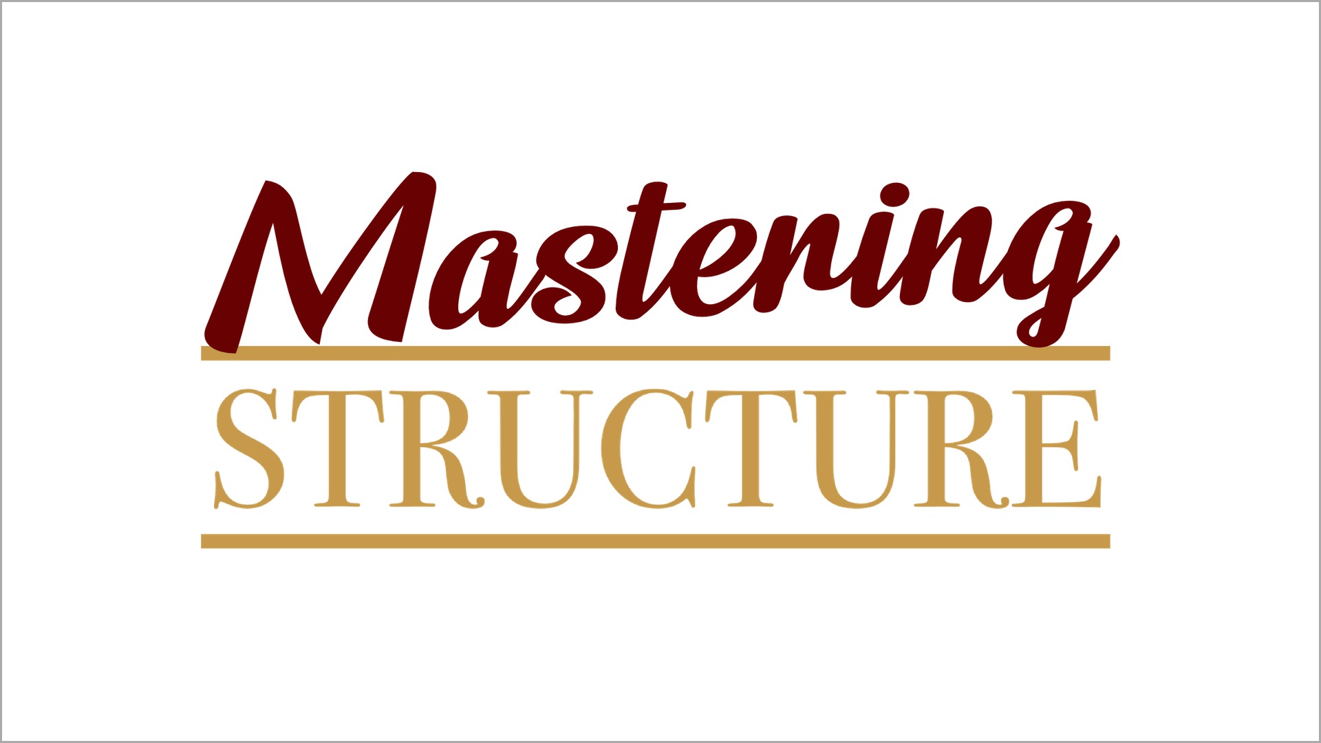 Mastering Structure Course Logo