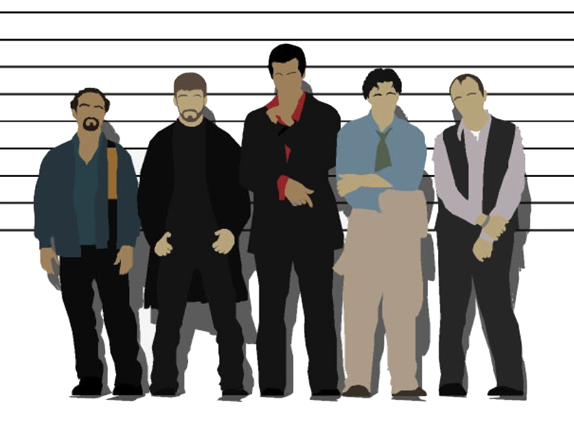 Pop art of the film The Usual Suspects